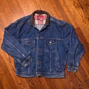 Vintage Marlboro Country Store Leather Jean Jacket